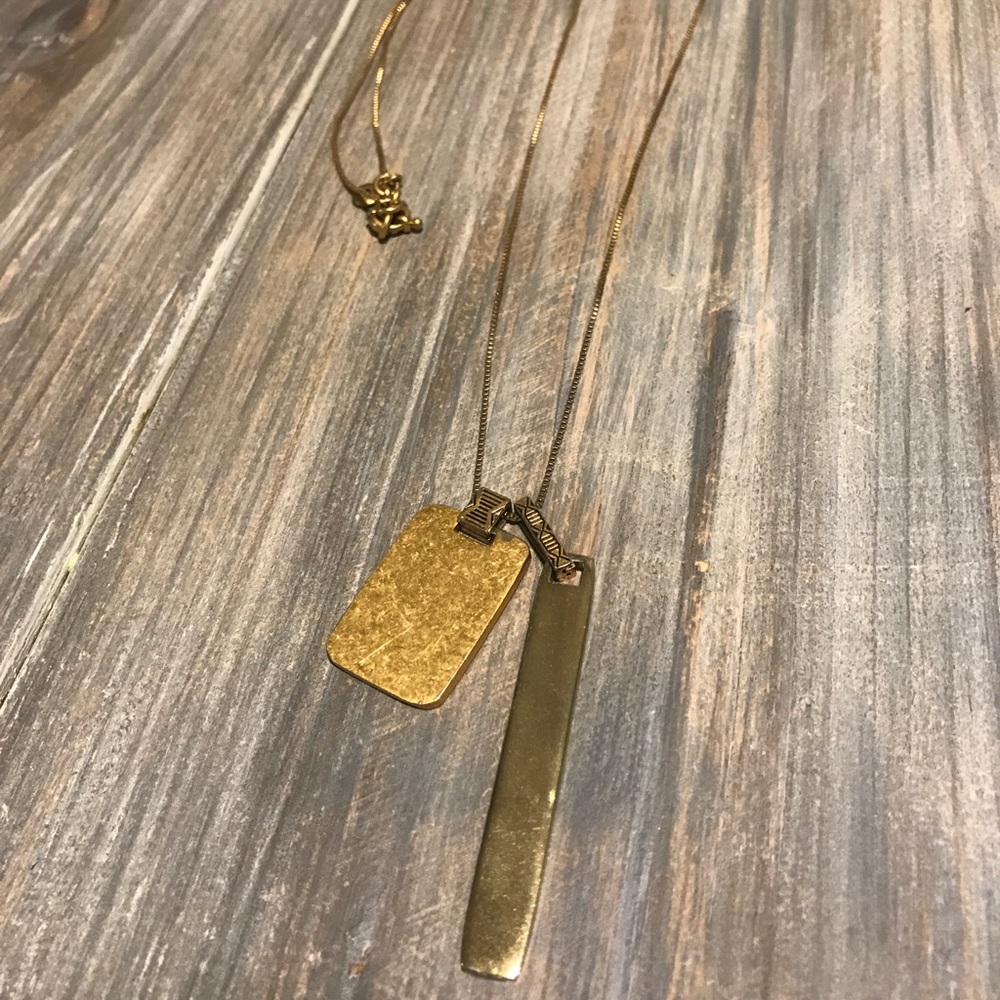 Madewell long gold necklace